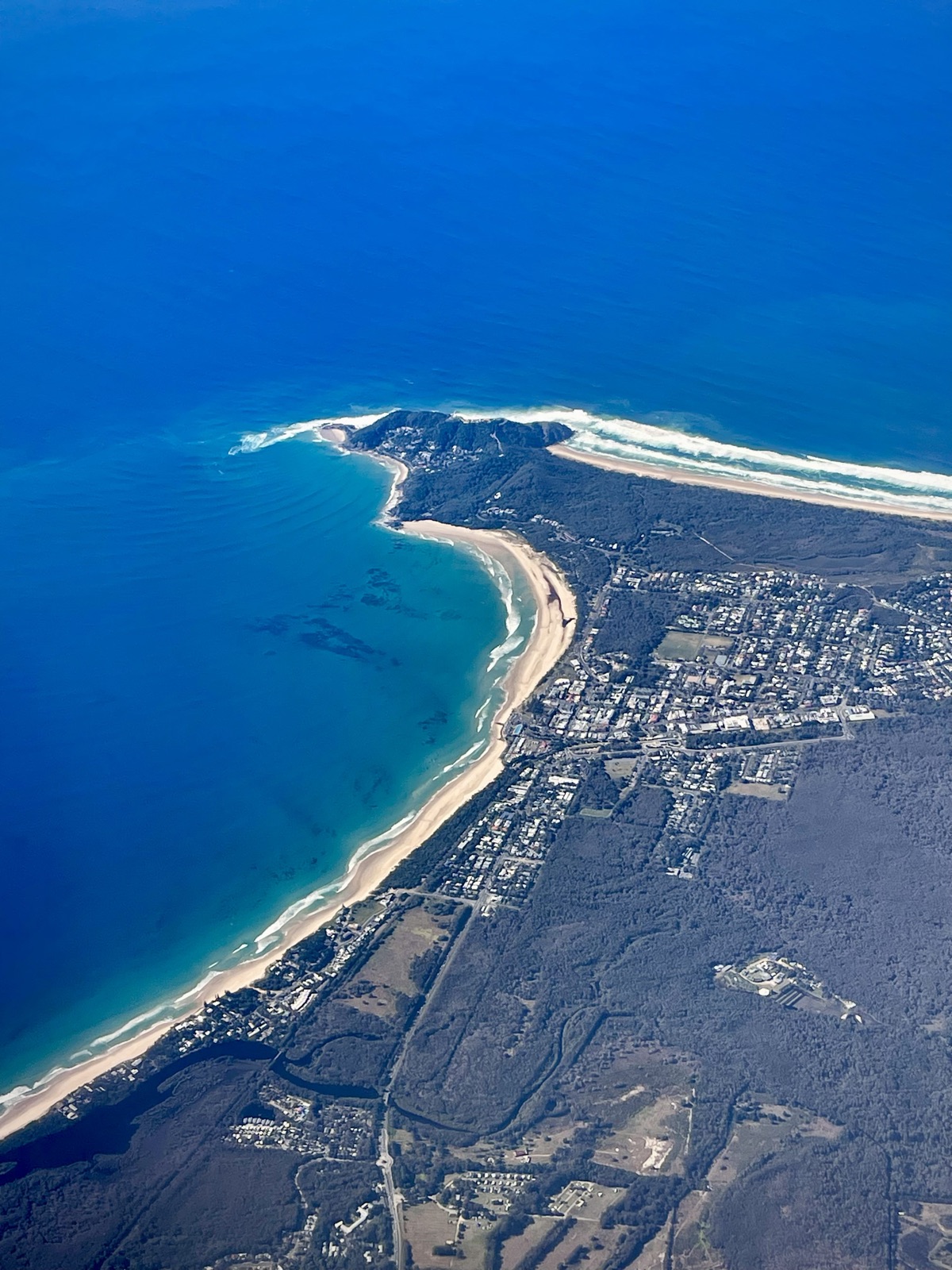 byron bay from seat 23A · home #2